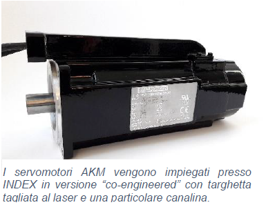I servomotori AKM vengono impiegati presso INDEX